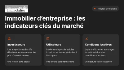 Immobilier d’entreprise : les indicateurs clés du marché